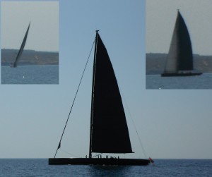 2014-09-09 12h26 grand voilier noir baie de Palma Majorque Baleares (2)